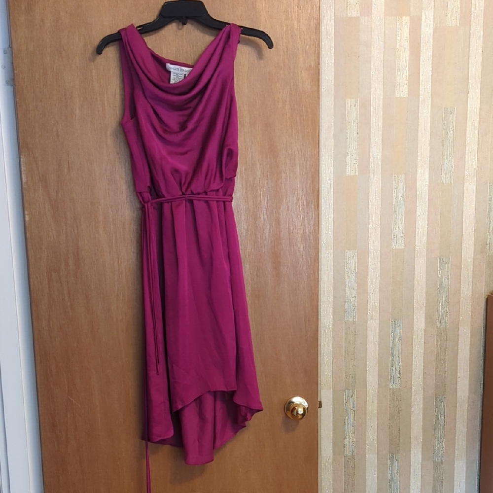 Maggy London Fuchsia High Low Dress